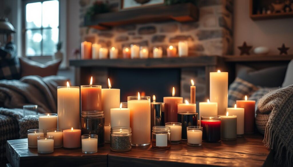 Cozy Candle Home Decor Display Cozy Candle Home Decor Display