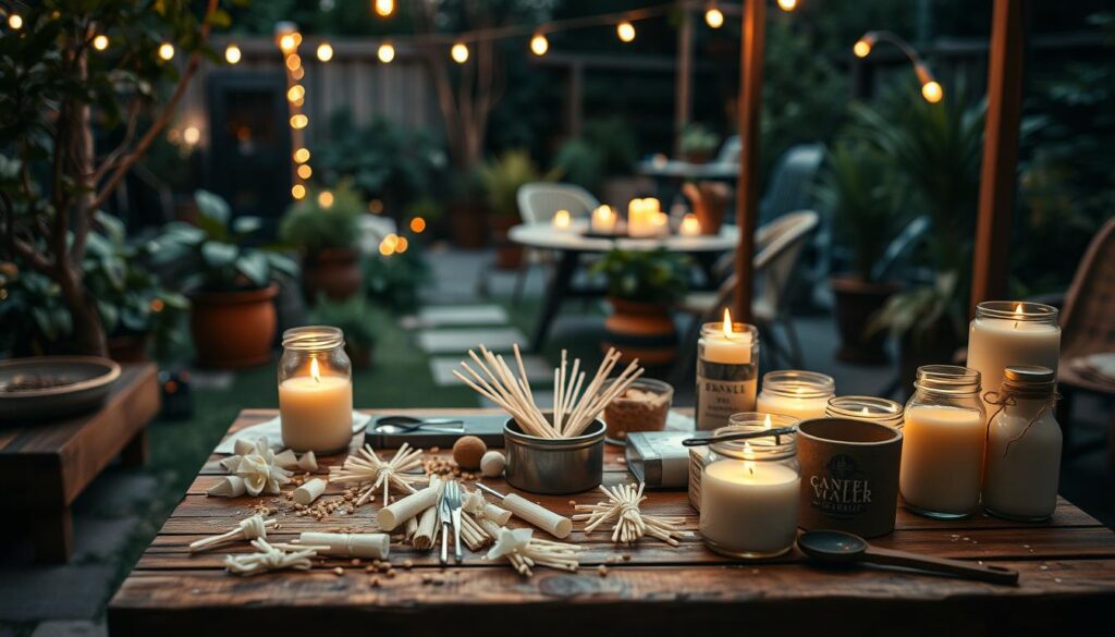 DIY Outdoor Candle Making Process DIY Outdoor Candle Making Process