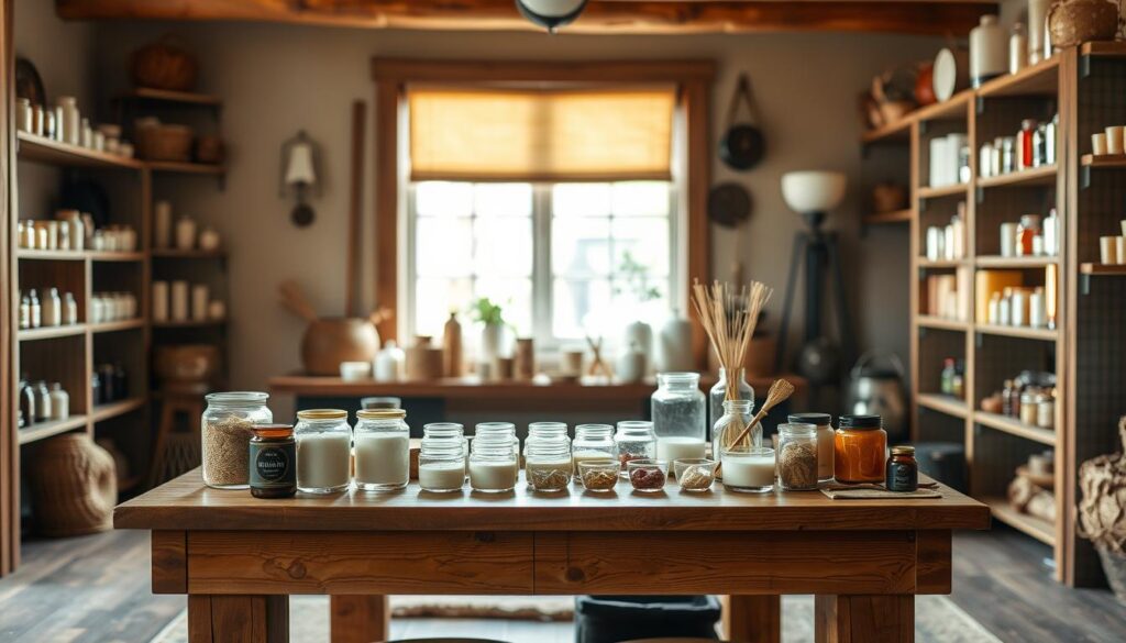 Relaxing Candle Making Space Relaxing Candle Making Space