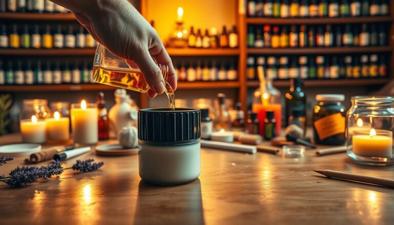 essential oils in candle making