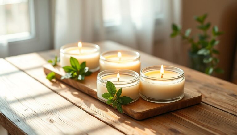 DIY Eucalyptus and Mint Scented Candles for Spa Vibes at Home