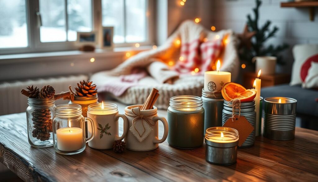 diy christmas candles with unique containers diy christmas candles with unique containers