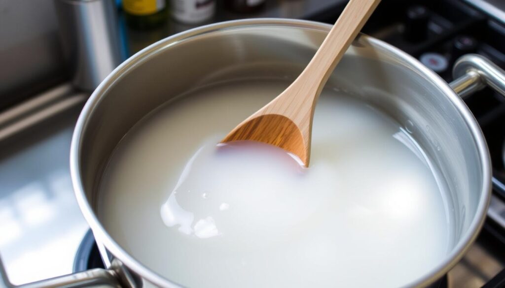 melting wax with double boiler melting wax with double boiler