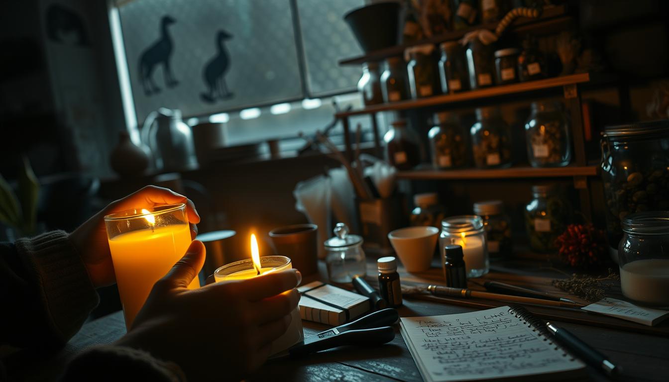 Make Scented Candles with Flowers and Natural Herbs